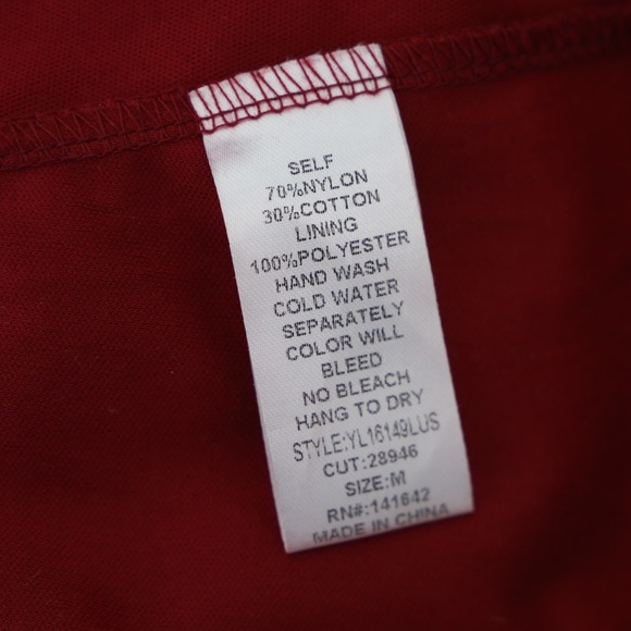 Lulu's Fine & Dine Wine Red Lace Long Sleeve Dress Size Medium - Picture 9 of 12